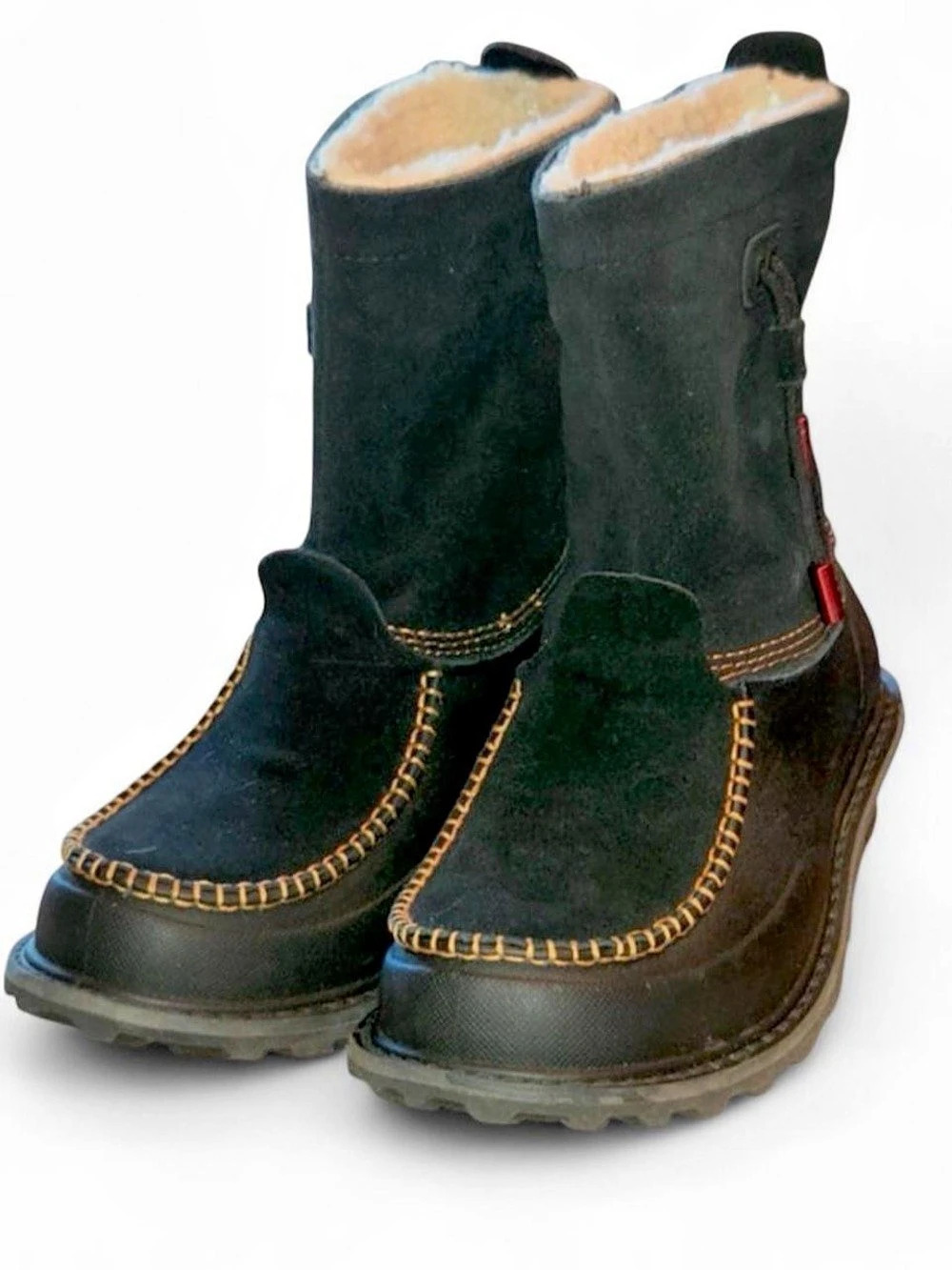 Woolrich Black Fully Wooly Slip Women's Waterproof Winter Snow Boots 8 NIB